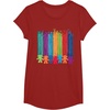 image:imageClassic Trolls Trolls Hair Paint Streak TShirt TShirtCranberry Red
