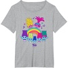 image:imageDreamWorks Trolls Band Together BroZone Poppy Viva Rainbow TShirtHeather Grey