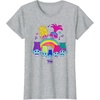 image:imageDreamWorks Trolls Band Together BroZone Poppy Viva Rainbow TShirtHeather Grey