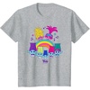 image:imageDreamWorks Trolls Band Together BroZone Poppy Viva Rainbow TShirtHeather Grey