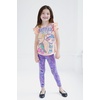 image:imageDreamWorks Trolls Poppy Pullover Fleece TShirt and Leggings Outfit Set Infant to Little KidLight Orange  Purple