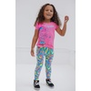 image:imageDreamWorks Trolls Poppy Pullover Fleece TShirt and Leggings Outfit Set Infant to Little KidPink  Multicolor