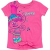 image:imageDreamWorks Trolls Poppy Pullover Fleece TShirt and Leggings Outfit Set Infant to Little KidPink  Multicolor