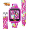 image:imageDreamWorks Trolls World Tour Kids Smartwatch with Selfie Video Camera Alarm Stopwatch Games Voice Recorder Calculator Step Calorie Counter Pink Silicone Strap Fits 558 Wrists