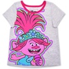 image:imageDreamWorks Universal Trolls Poppy Girls 2 Piece TShirt and Short Set for Toddlers and Big KidsGrey