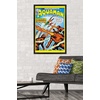 image:imageTrends International DC Comics  Aquaman  The Invasion of the FireTrolls Wall Poster 14725 x 22375 Barnwood Framed VersionBlack Framed Version