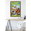 image:imageTrends International DC Comics  Aquaman  The Invasion of the FireTrolls Wall Poster 14725 x 22375 Barnwood Framed VersionBlack Framed Version