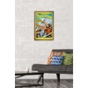 image:imageTrends International DC Comics  Aquaman  The Invasion of the FireTrolls Wall Poster 14725 x 22375 Barnwood Framed VersionBronze Framed Version