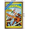image:imageTrends International DC Comics  Aquaman  The Invasion of the FireTrolls Wall Poster 14725 x 22375 Barnwood Framed VersionBronze Framed Version