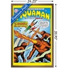 image:imageTrends International DC Comics  Aquaman  The Invasion of the FireTrolls Wall Poster 14725 x 22375 Barnwood Framed VersionBronze Framed Version