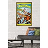 image:imageTrends International DC Comics  Aquaman  The Invasion of the FireTrolls Wall Poster 14725 x 22375 Barnwood Framed VersionBronze Framed Version