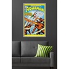 image:imageTrends International DC Comics  Aquaman  The Invasion of the FireTrolls Wall Poster 14725 x 22375 Barnwood Framed VersionGray Framed Version