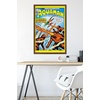 image:imageTrends International DC Comics  Aquaman  The Invasion of the FireTrolls Wall Poster 14725 x 22375 Barnwood Framed VersionMahogany Framed Version