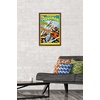 image:imageTrends International DC Comics  Aquaman  The Invasion of the FireTrolls Wall Poster 14725 x 22375 Barnwood Framed VersionMahogany Framed Version