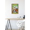 image:imageTrends International DC Comics  Aquaman  The Invasion of the FireTrolls Wall Poster 14725 x 22375 Barnwood Framed VersionMahogany Framed Version