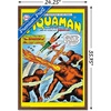 image:imageTrends International DC Comics  Aquaman  The Invasion of the FireTrolls Wall Poster 14725 x 22375 Barnwood Framed VersionMahogany Framed Version