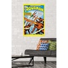 image:imageTrends International DC Comics  Aquaman  The Invasion of the FireTrolls Wall Poster 14725 x 22375 Barnwood Framed VersionPremium Poster  Mount Bundle