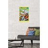 image:imageTrends International DC Comics  Aquaman  The Invasion of the FireTrolls Wall Poster 14725 x 22375 Barnwood Framed VersionPremium Poster  Mount Bundle