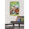 image:imageTrends International DC Comics  Aquaman  The Invasion of the FireTrolls Wall Poster 14725 x 22375 Barnwood Framed VersionSilver Framed Version