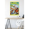 image:imageTrends International DC Comics  Aquaman  The Invasion of the FireTrolls Wall Poster 14725 x 22375 Barnwood Framed VersionWhite Framed Version