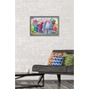 image:imageTrends International DreamWorks Trolls  Group Wall Poster 14725 x 22375 Black Framed VersionBarnwood Framed Version