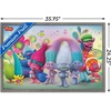 image:imageTrends International DreamWorks Trolls  Group Wall Poster 14725 x 22375 Black Framed VersionBarnwood Framed Version