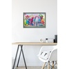 image:imageTrends International DreamWorks Trolls  Group Wall Poster 14725 x 22375 Black Framed VersionBarnwood Framed Version