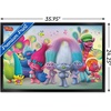 image:imageTrends International DreamWorks Trolls  Group Wall Poster 14725 x 22375 Black Framed VersionBlack Framed Version