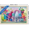 image:imageTrends International DreamWorks Trolls  Group Wall Poster 14725 x 22375 Black Framed VersionBlonde Framed Version