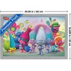 image:imageTrends International DreamWorks Trolls  Group Wall Poster 14725 x 22375 Black Framed VersionGray Framed Version