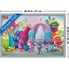 image:imageTrends International DreamWorks Trolls  Group Wall Poster 14725 x 22375 Black Framed VersionGray Framed Version