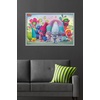 image:imageTrends International DreamWorks Trolls  Group Wall Poster 14725 x 22375 Black Framed VersionGray Framed Version