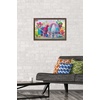 image:imageTrends International DreamWorks Trolls  Group Wall Poster 14725 x 22375 Black Framed VersionMahogany Framed Version