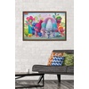 image:imageTrends International DreamWorks Trolls  Group Wall Poster 14725 x 22375 Black Framed VersionMahogany Framed Version