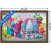 image:imageTrends International DreamWorks Trolls  Group Wall Poster 14725 x 22375 Black Framed VersionMahogany Framed Version