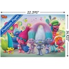image:imageTrends International DreamWorks Trolls  Group Wall Poster 14725 x 22375 Black Framed VersionPremium Unframed Version