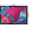 image:imageTrends International DreamWorks Trolls  Hair Wall Poster 22375 x 34 Barnwood Framed VersionBlack Framed Version