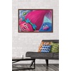 image:imageTrends International DreamWorks Trolls  Hair Wall Poster 22375 x 34 Barnwood Framed VersionMahogany Framed Version