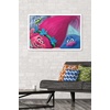 image:imageTrends International DreamWorks Trolls  Hair Wall Poster 22375 x 34 Barnwood Framed VersionWhite Framed Version