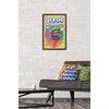 image:imageTrends International DreamWorks Trolls  VIbes Wall Poster 14725 x 22375 Barnwood Framed VersionMahogany Framed Version