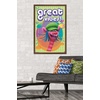 image:imageTrends International DreamWorks Trolls  VIbes Wall Poster 14725 x 22375 Barnwood Framed VersionMahogany Framed Version