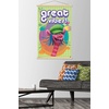 image:imageTrends International DreamWorks Trolls  VIbes Wall Poster 14725 x 22375 Barnwood Framed VersionPremium Print and Beechwood Hanger Bundle