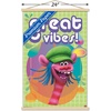 image:imageTrends International DreamWorks Trolls  VIbes Wall Poster 14725 x 22375 Barnwood Framed VersionPremium Print and Beechwood Hanger Bundle