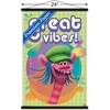 image:imageTrends International DreamWorks Trolls  VIbes Wall Poster 14725 x 22375 Barnwood Framed VersionPremium Print and Black Hanger Bundle