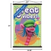 image:imageTrends International DreamWorks Trolls  VIbes Wall Poster 14725 x 22375 Barnwood Framed VersionPremium Print and Black Hanger Bundle