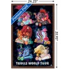 image:imageTrends International DreamWorks Trolls 2  Grid Wall Poster 22375 x 34 Mahogany Framed VersionMahogany Framed Version