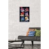 image:imageTrends International DreamWorks Trolls 2  Grid Wall Poster 22375 x 34 Mahogany Framed VersionPremium Poster  Mount Bundle