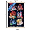 image:imageTrends International DreamWorks Trolls 2  Grid Wall Poster 22375 x 34 Mahogany Framed VersionPremium Print and Beechwood Hanger Bundle