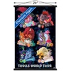 image:imageTrends International DreamWorks Trolls 2  Grid Wall Poster 22375 x 34 Mahogany Framed VersionPremium Print and Black Hanger Bundle