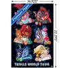 image:imageTrends International DreamWorks Trolls 2  Grid Wall Poster 22375 x 34 Mahogany Framed VersionPremium Unframed Version